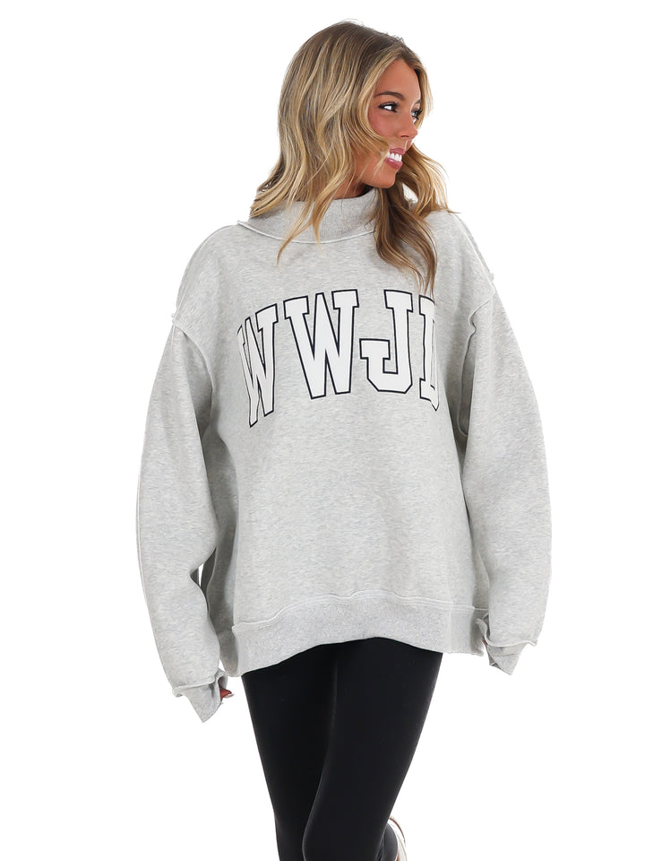 WWJD Mock Neck Sweatshirt