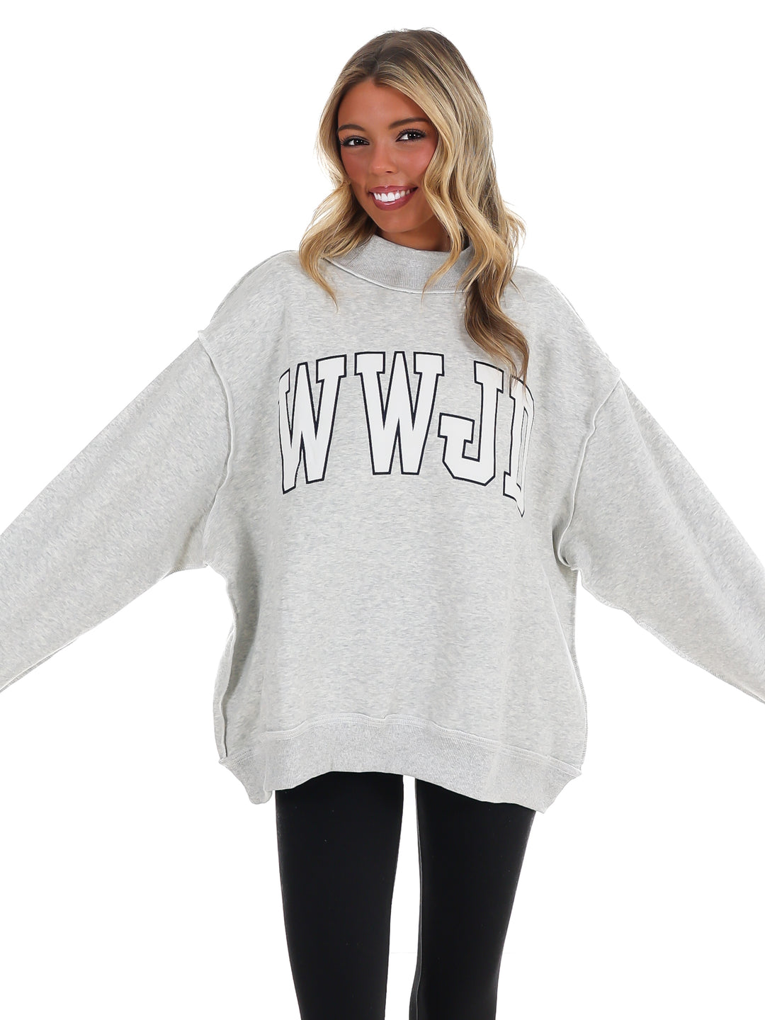 WWJD Mock Neck Sweatshirt
