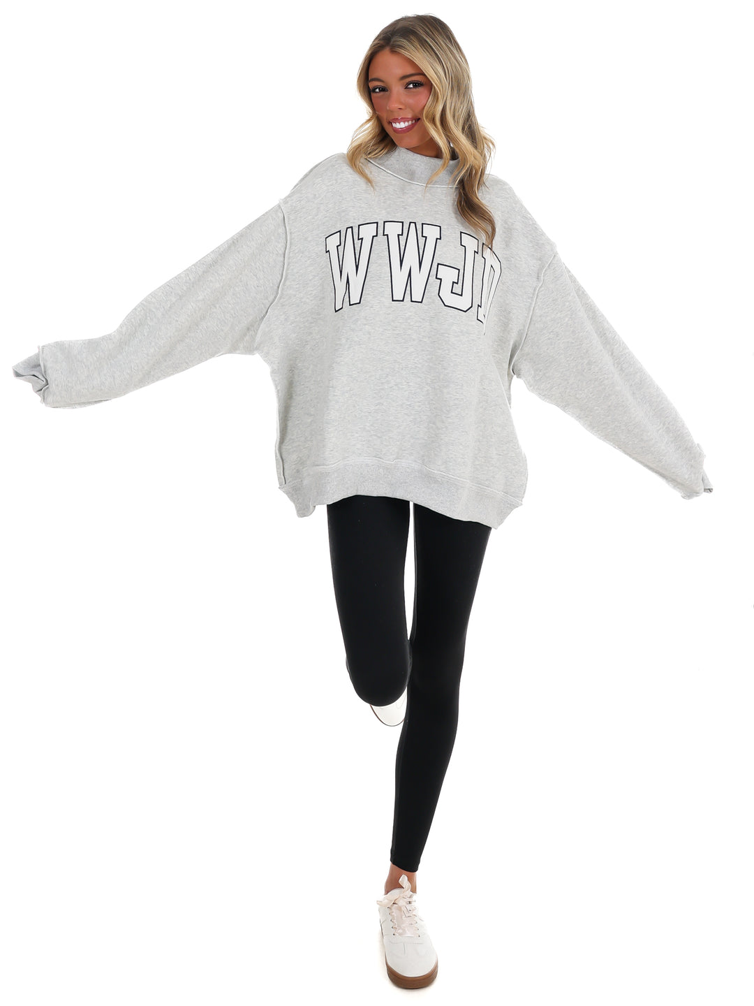 WWJD Mock Neck Sweatshirt