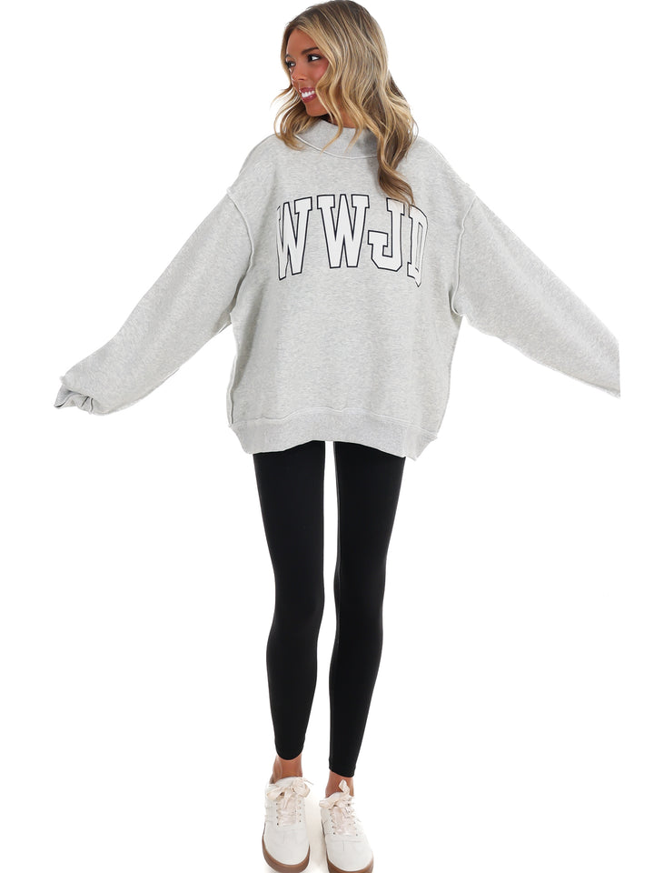 WWJD Mock Neck Sweatshirt