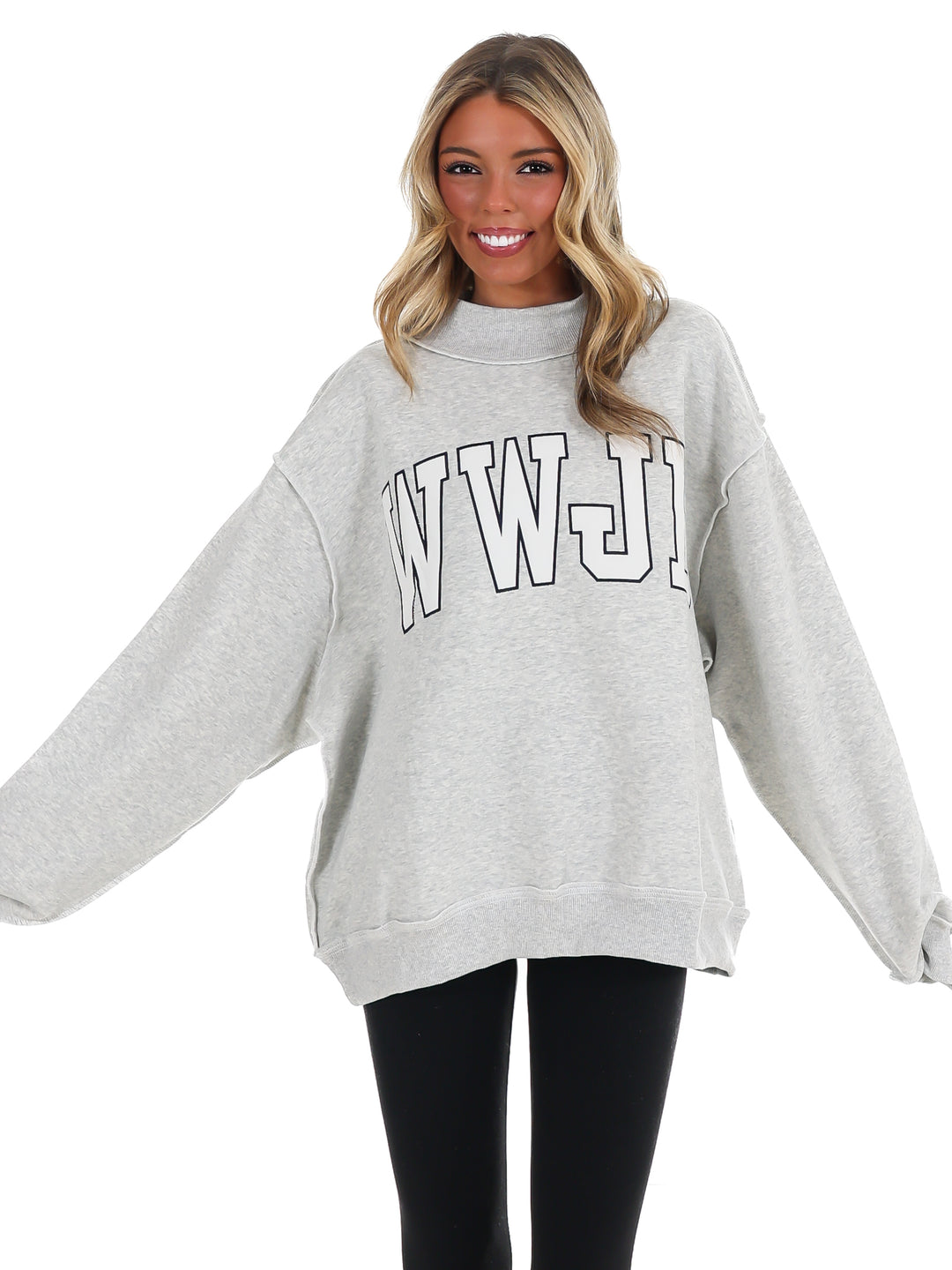 WWJD Mock Neck Sweatshirt