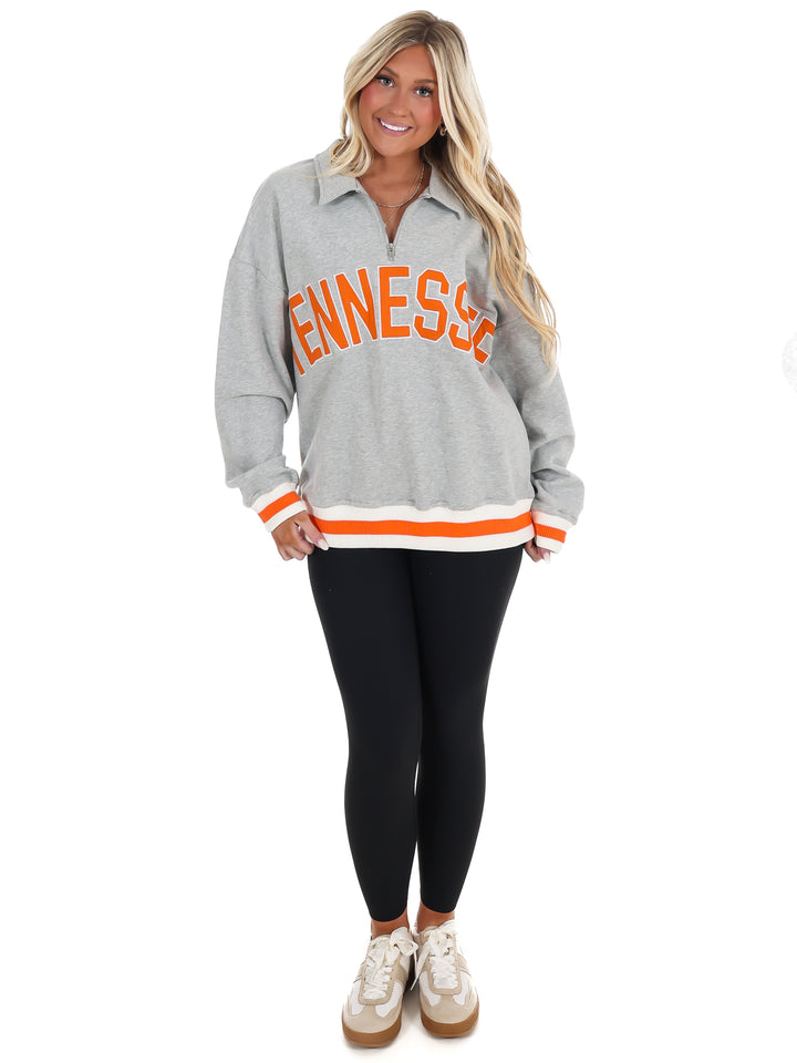 Tennessee Half Zip Collared Pullover