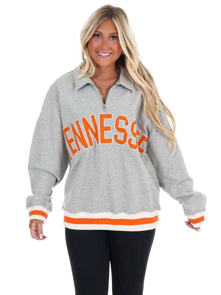 Tennessee Half Zip Collared Pullover