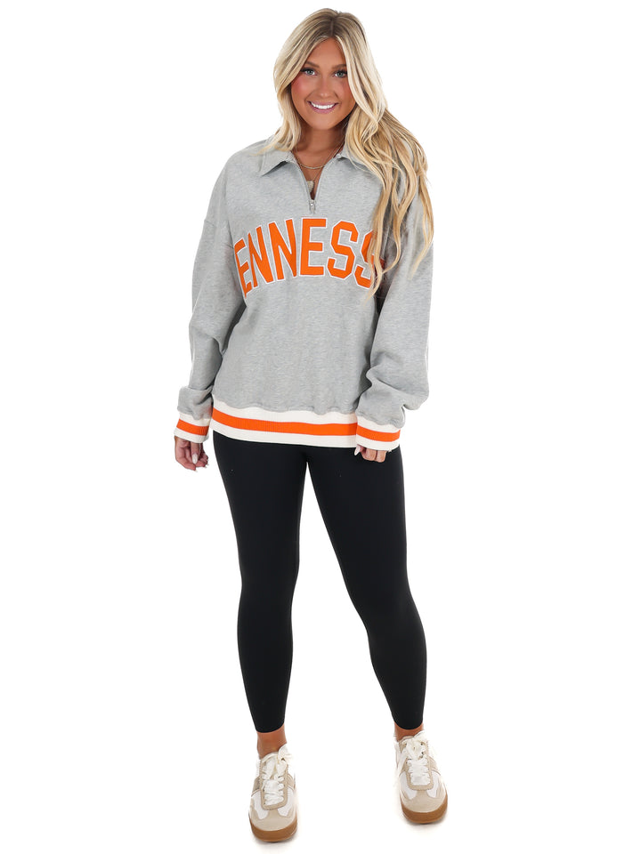 Tennessee Half Zip Collared Pullover