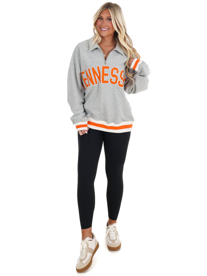 Tennessee Half Zip Collared Pullover