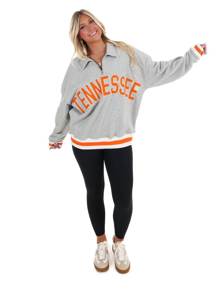 Tennessee Half Zip Collared Pullover