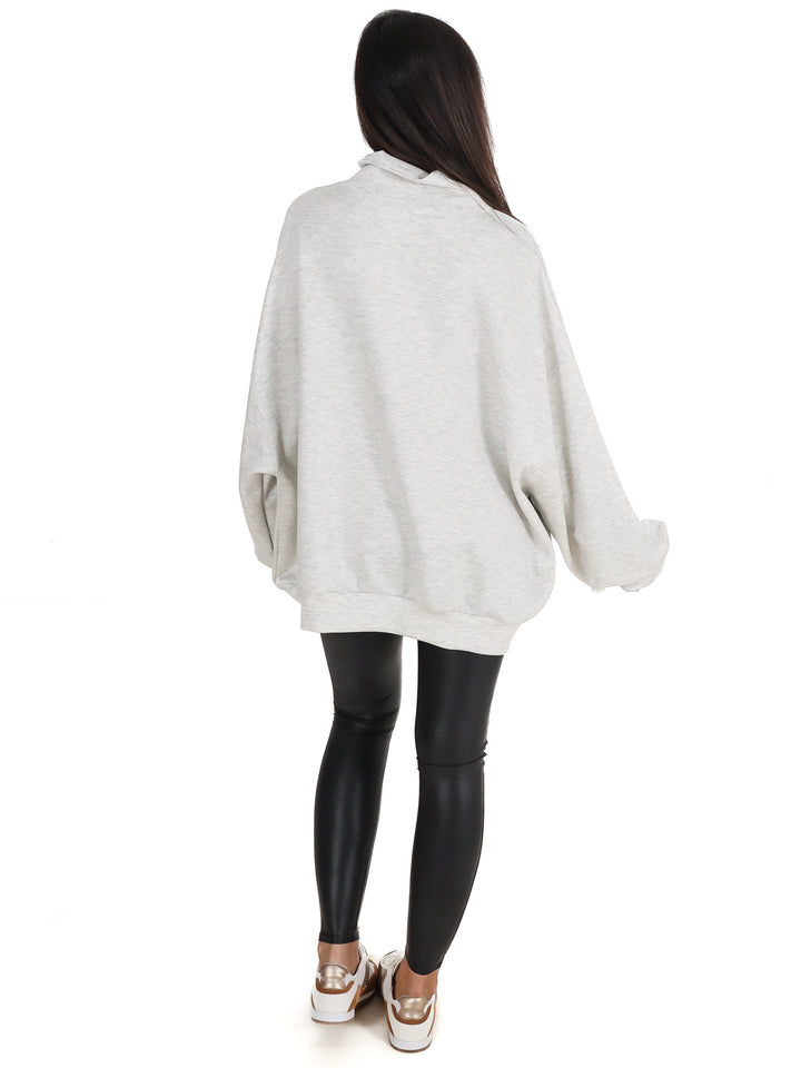Comfy Girl Era Mock Neck Tunic