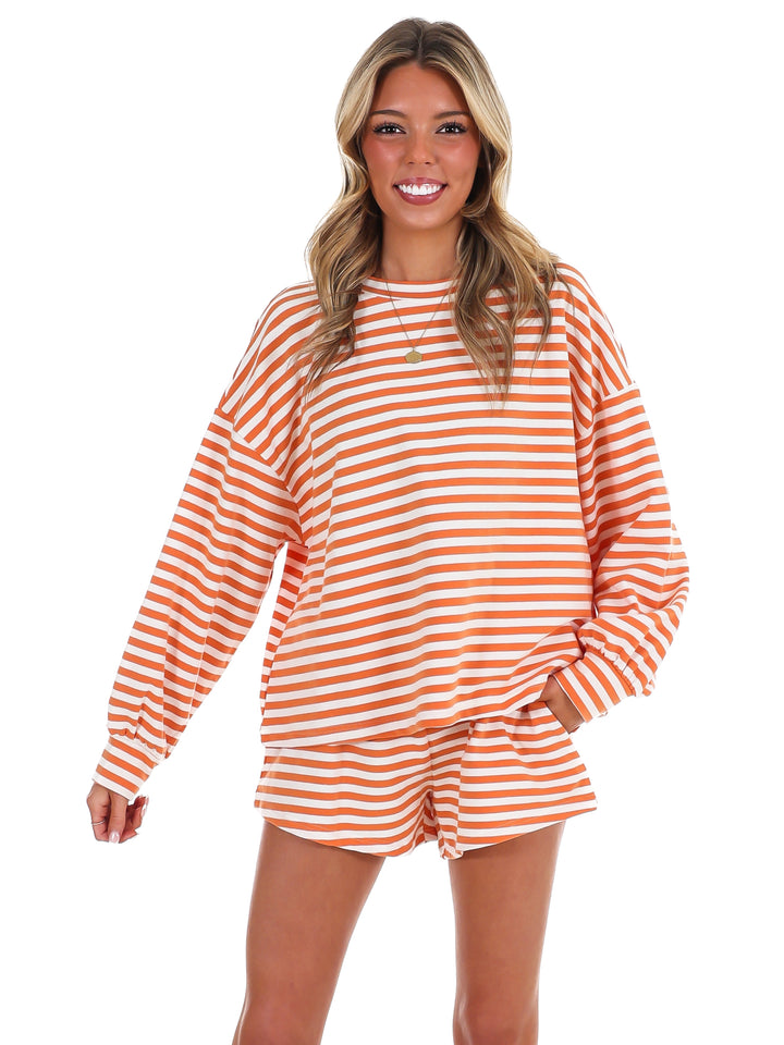 Cool Girl Stripe Two Piece Set