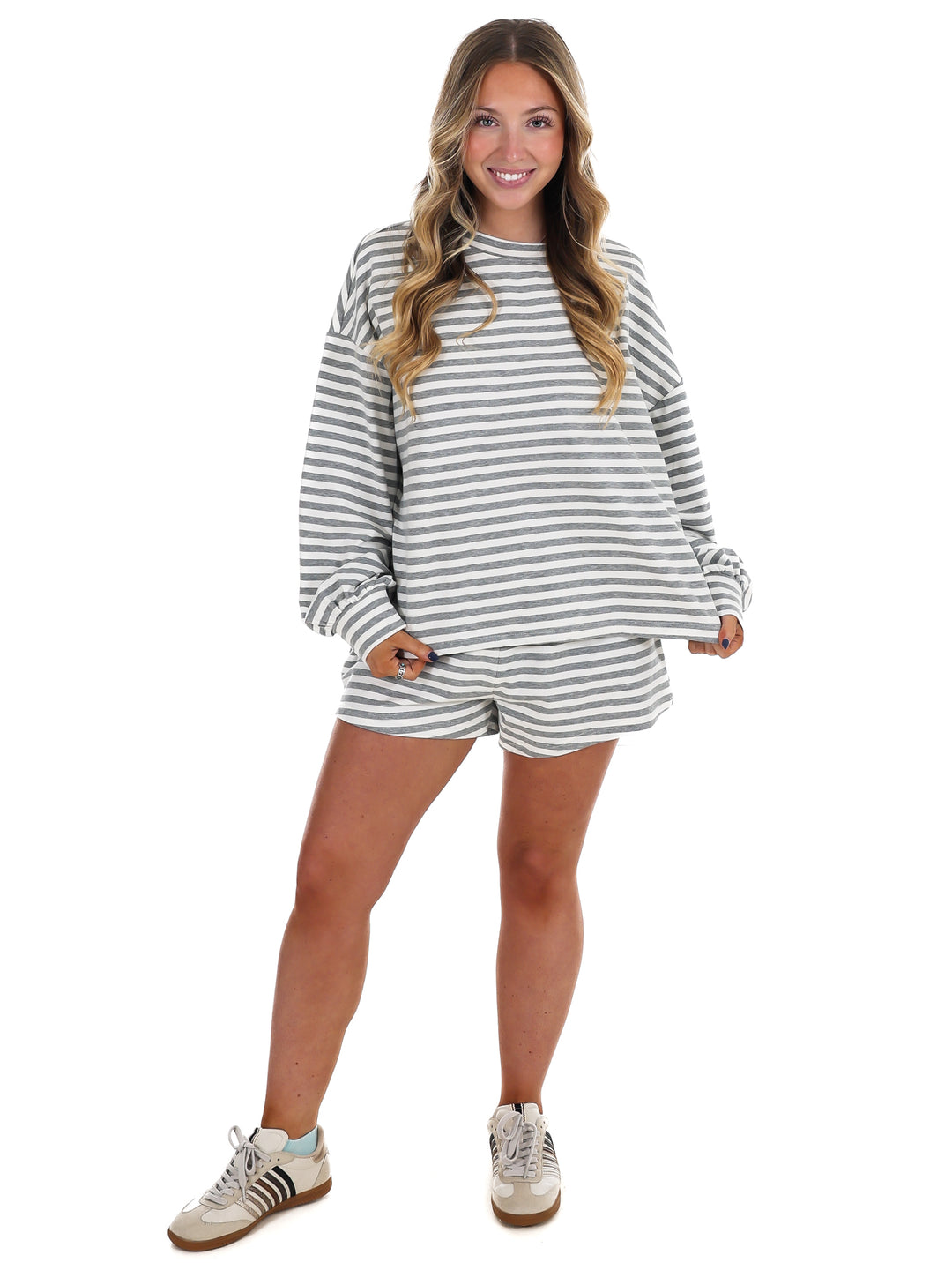 Cool Girl Stripe Two Piece Set