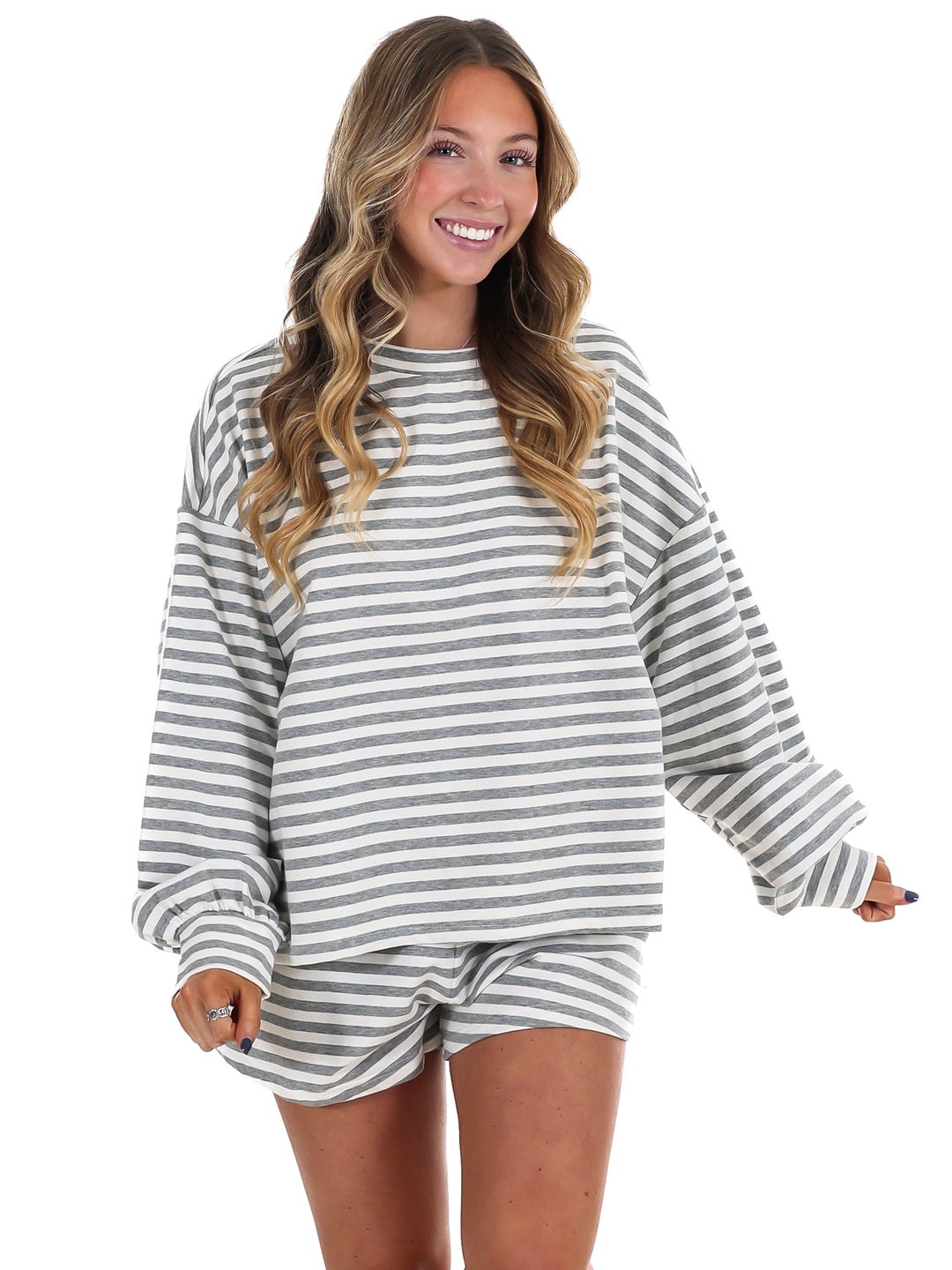 Cool Girl Stripe Two Piece Set