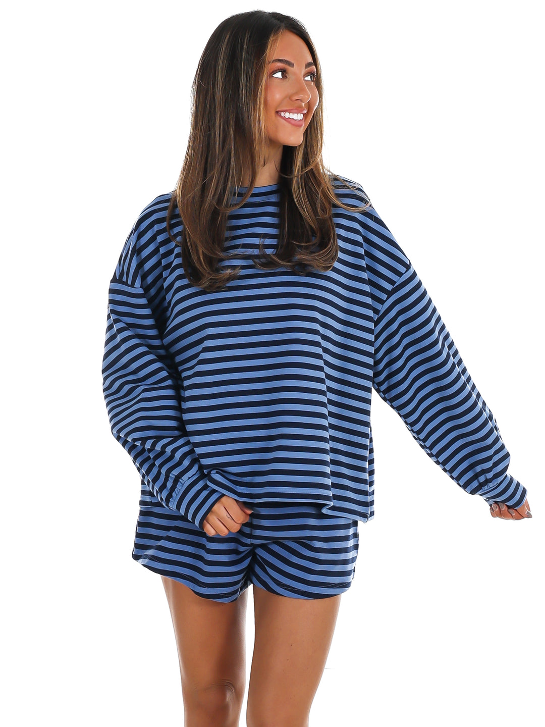 Cool Girl Stripe Two Piece Set