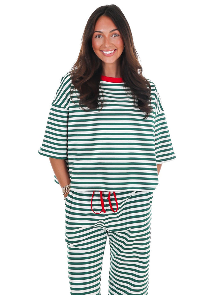 Very Merry Stripe Top