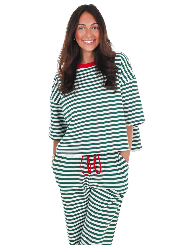 Very Merry Stripe Top