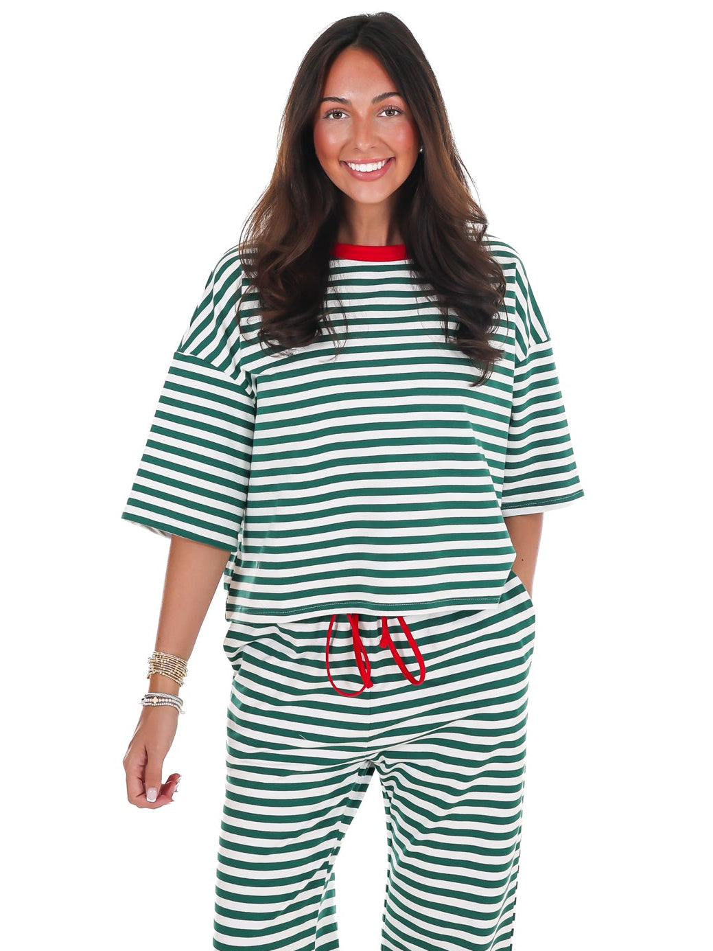 Very Merry Stripe Top