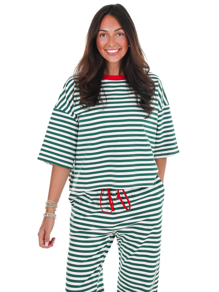 Very Merry Stripe Top