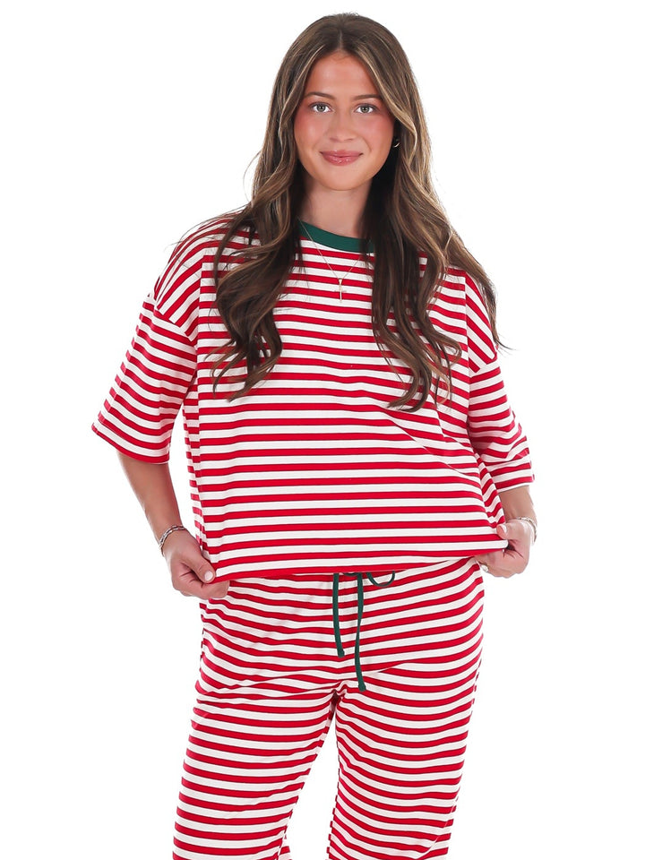 Very Merry Stripe Top