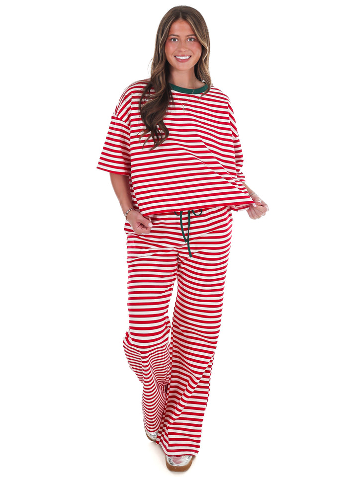 Very Merry Stripe Top