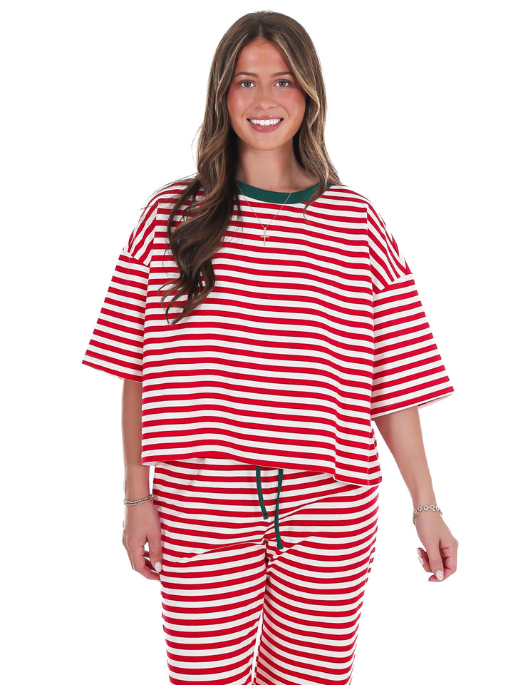Very Merry Stripe Top