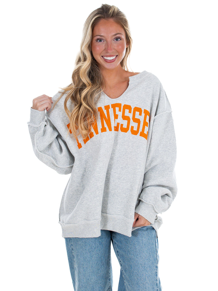 Tennessee Split Neck Pullover