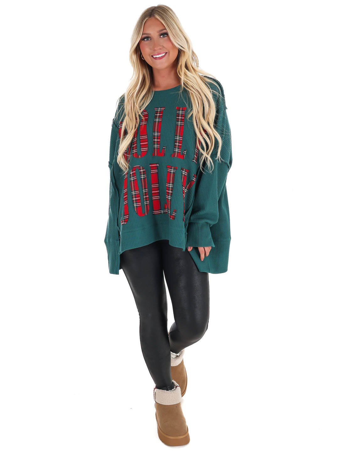 Christmas Plaid Holly Jolly Sweatshirt
