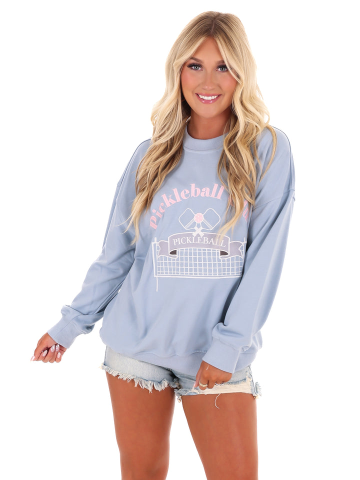 Pickleball Club Oversized Sweatshirt