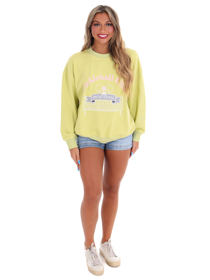 Pickleball Club Oversized Sweatshirt