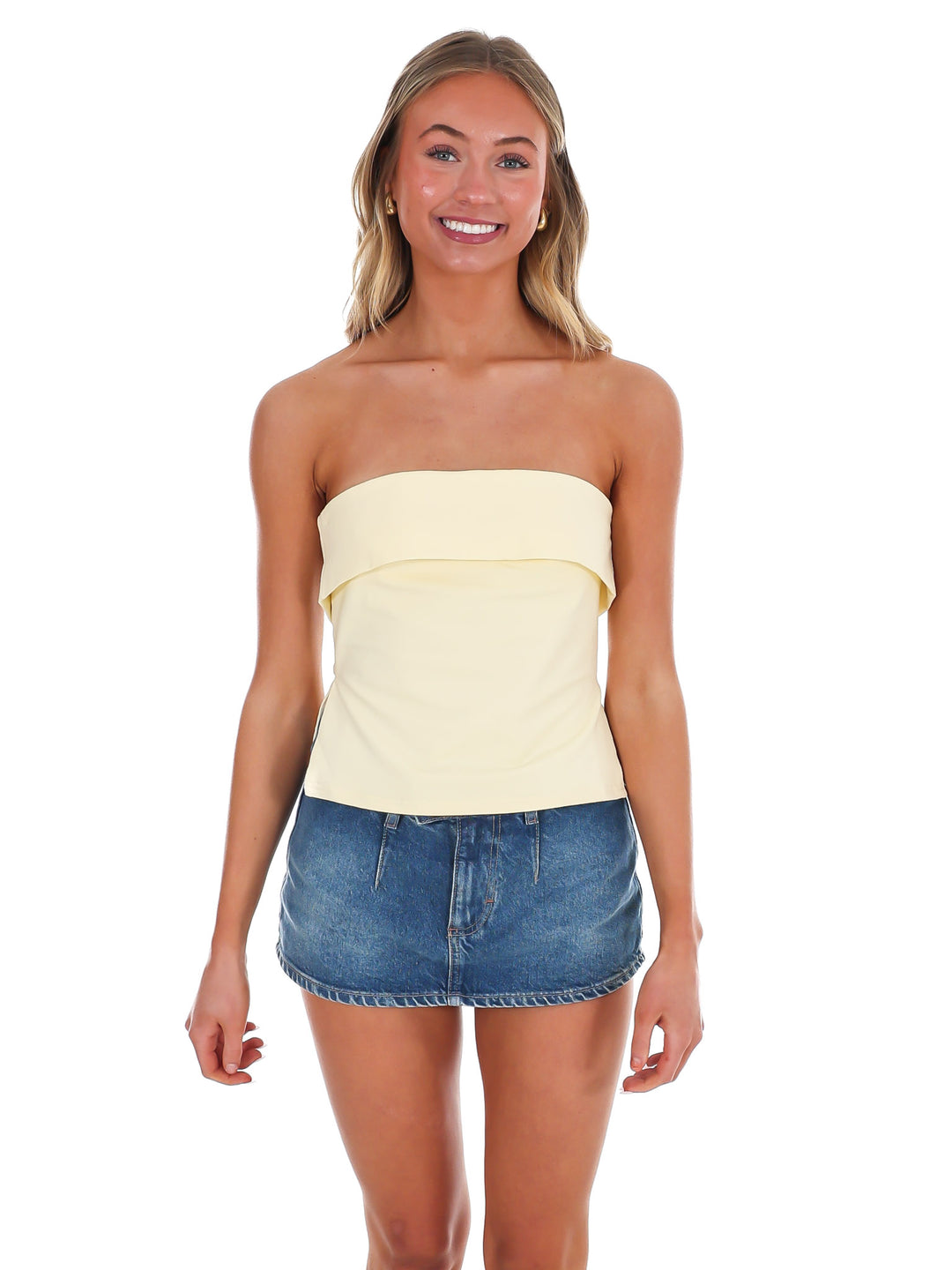 Own the Day Strapless Tube Top