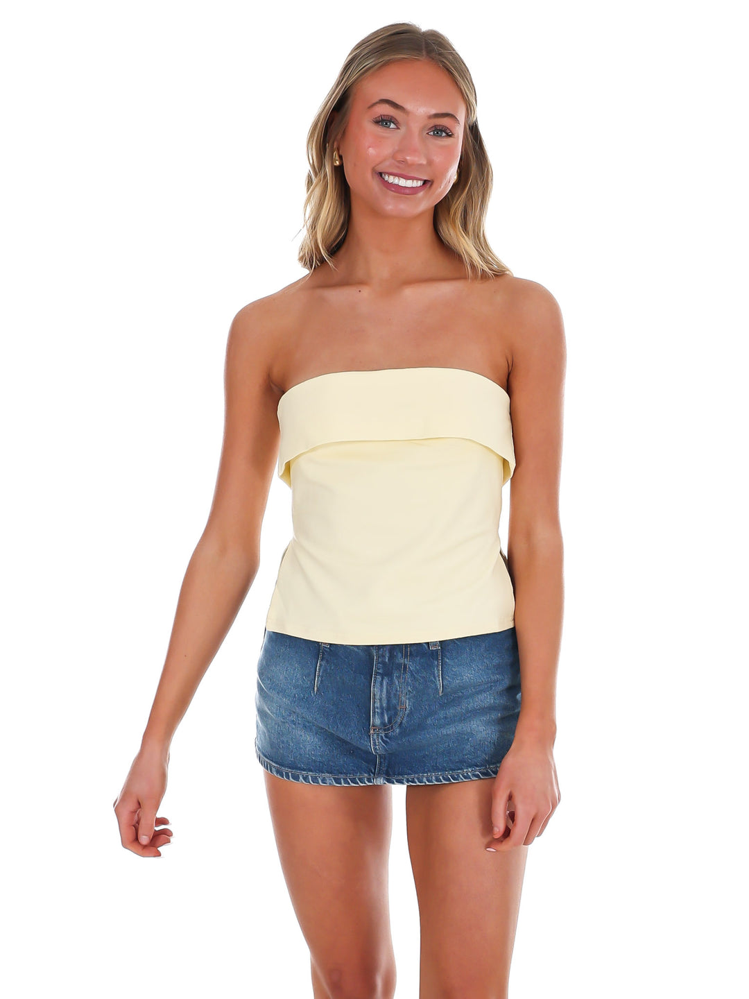 Own the Day Strapless Tube Top
