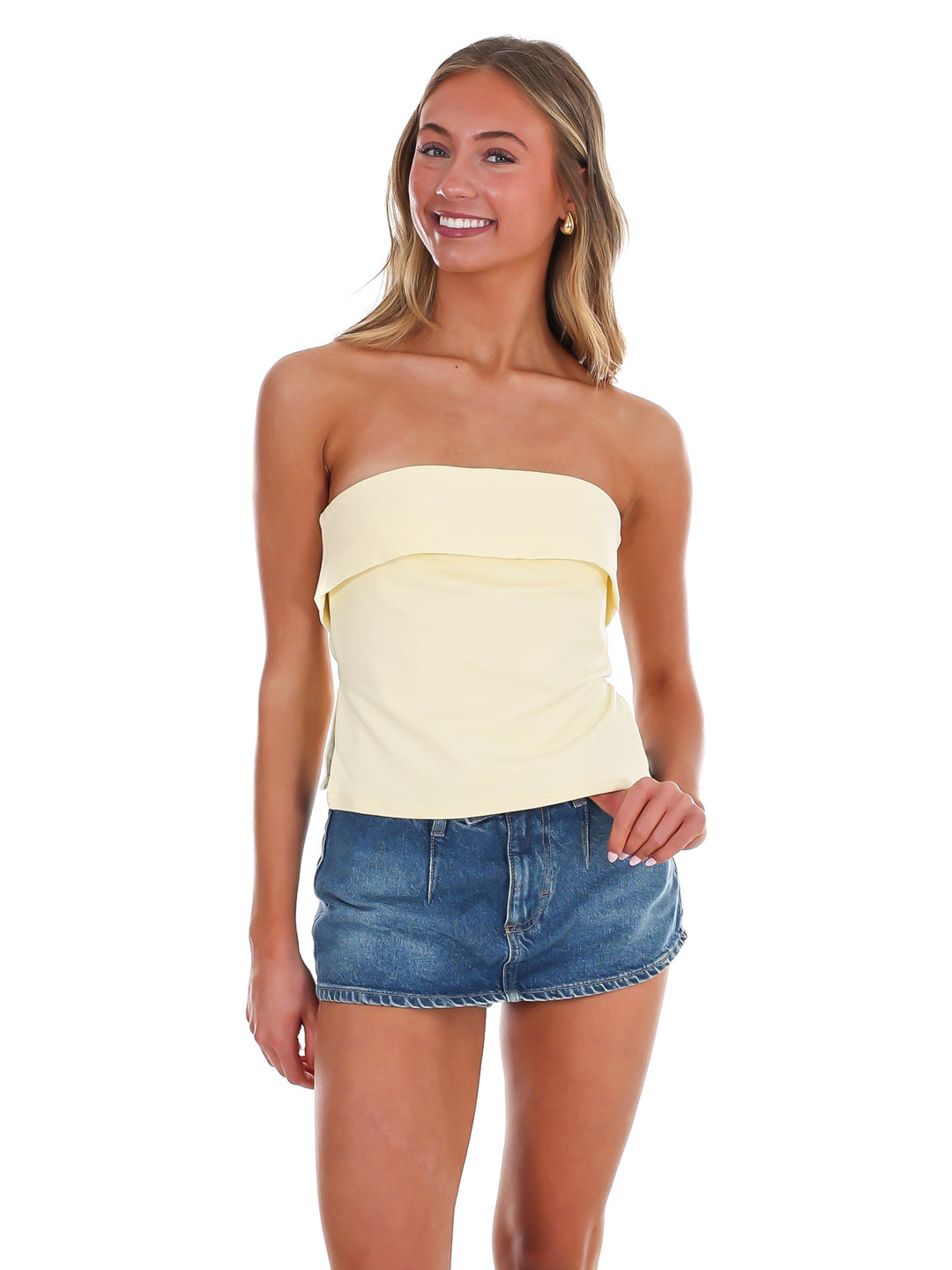 Own the Day Strapless Tube Top