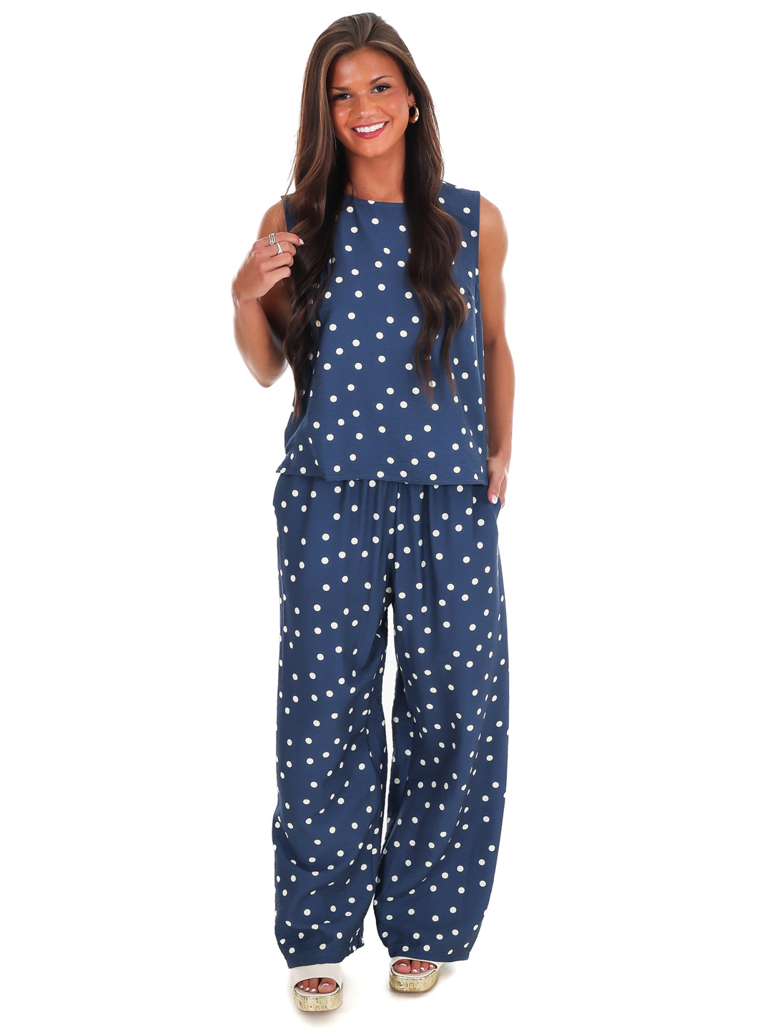 Sweet Talk Polka Dot Tank Top
