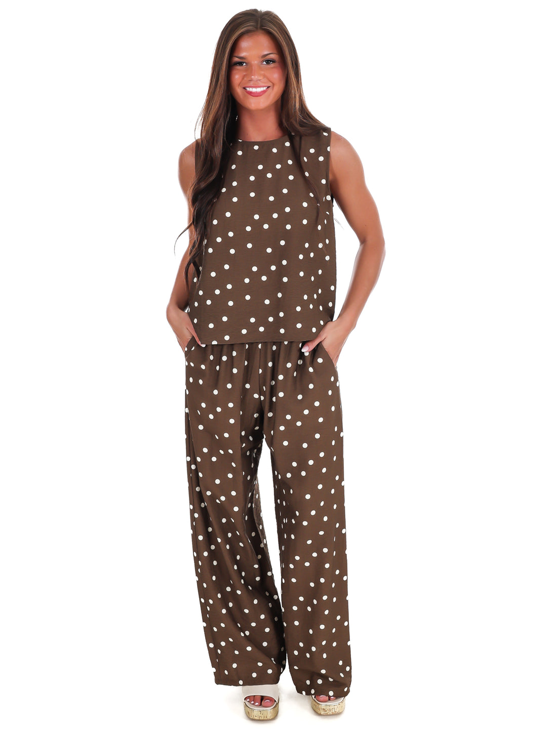 Sweet Talk Polka Dot Tank Top