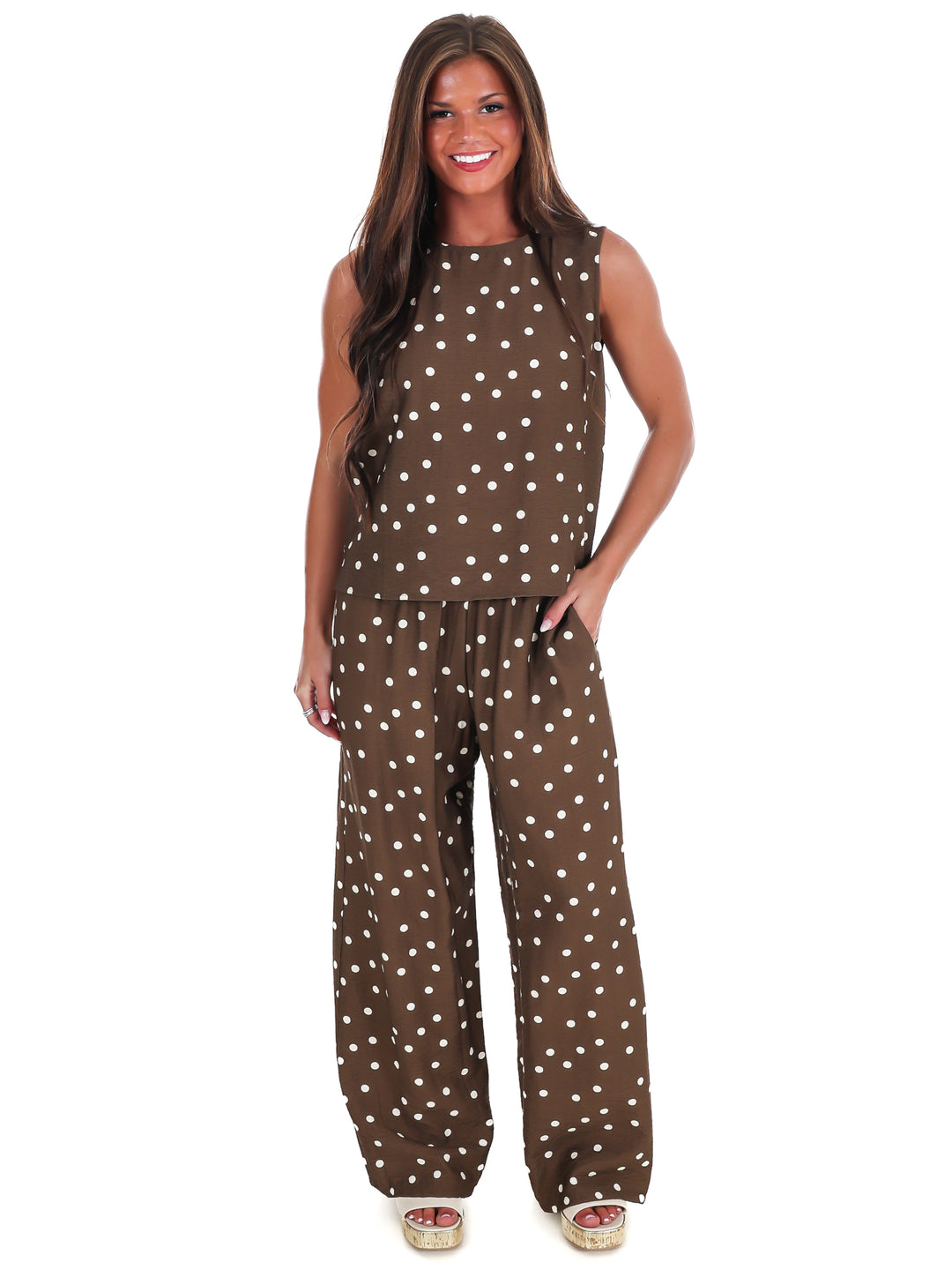 Sweet Talk Polka Dot Tank Top