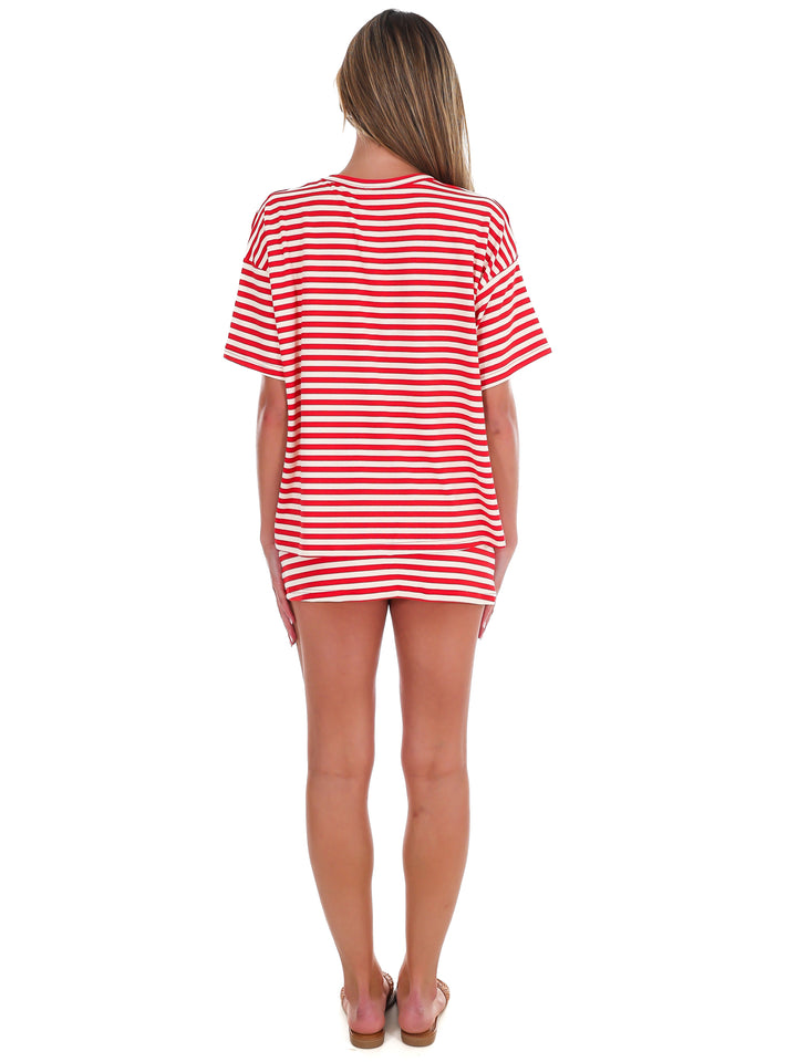 According to You Stripe Two Piece Set