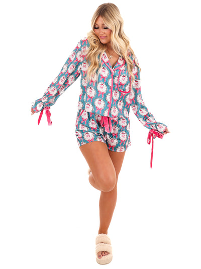 Santa Baby Satin Christmas Pajamas