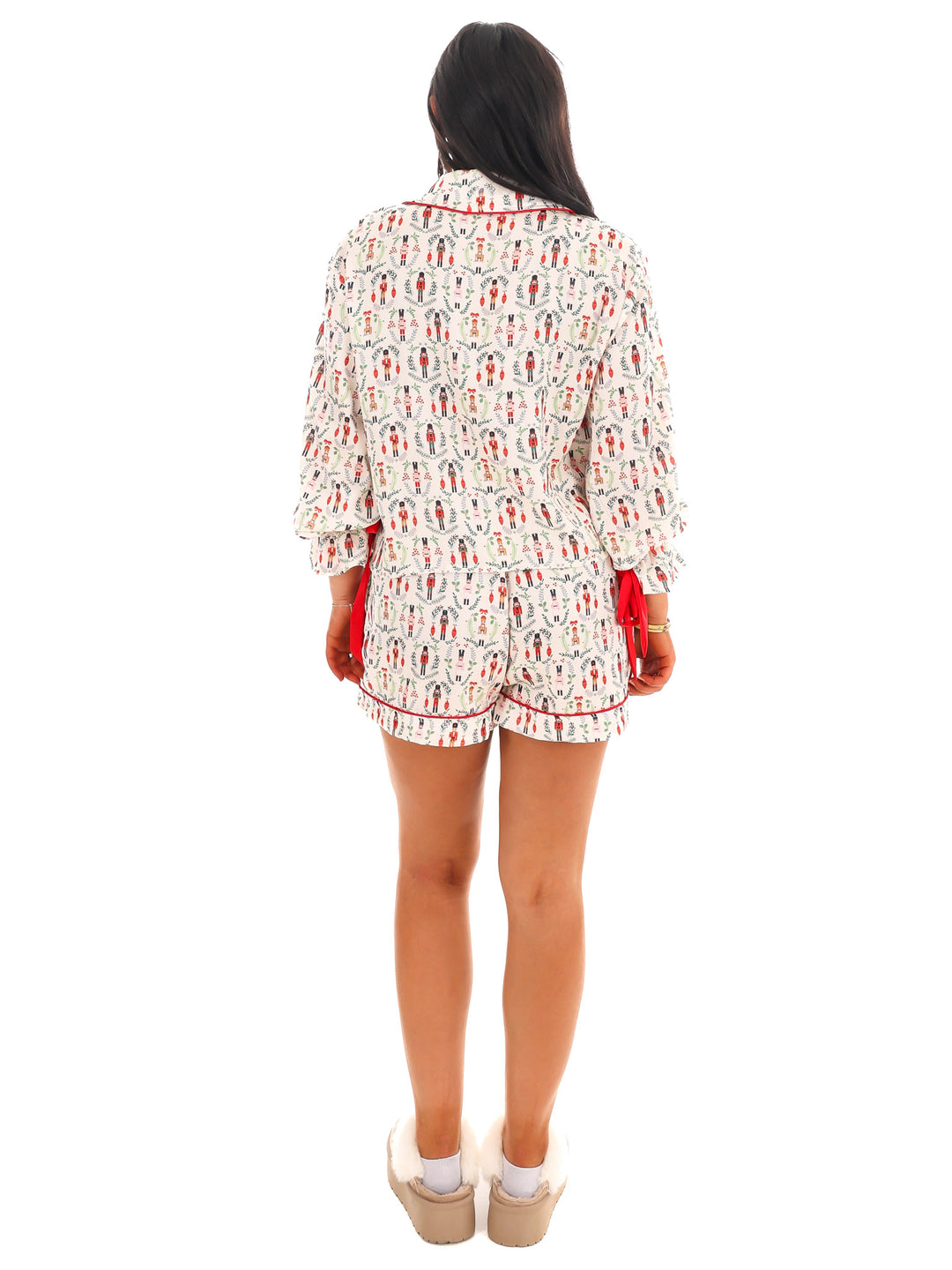 Toy Soldier Satin Christmas Pajamas