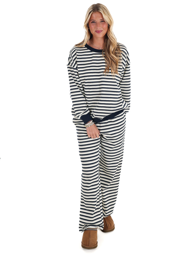 Chill Mode Stripe Two Piece Set