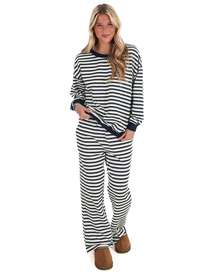 Chill Mode Stripe Two Piece Set