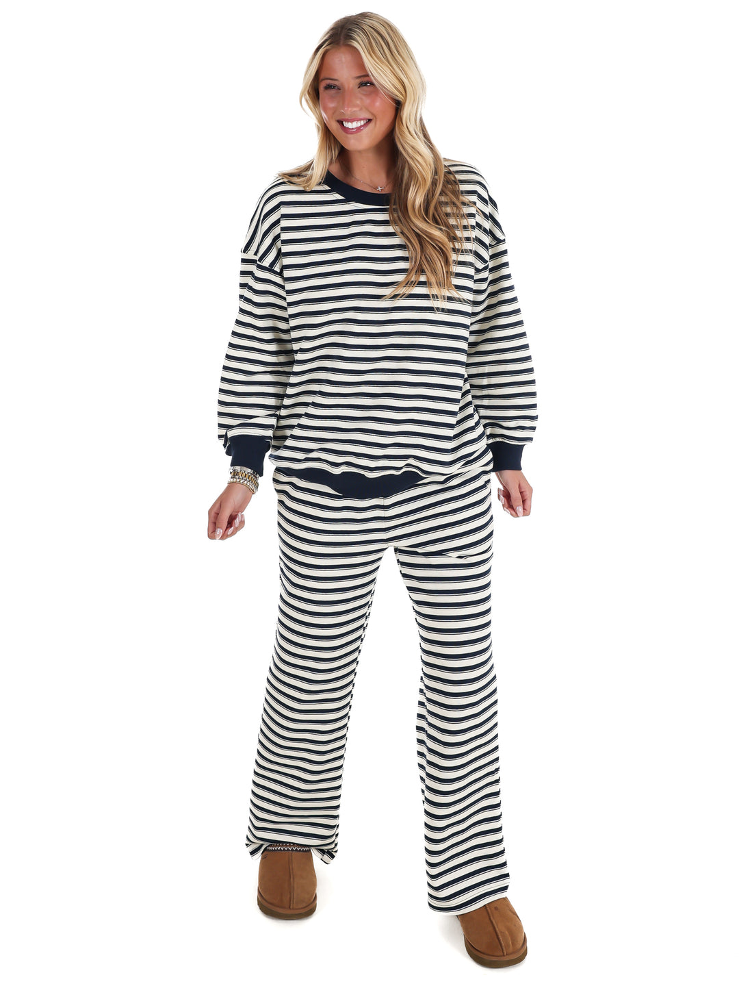 Chill Mode Stripe Two Piece Set