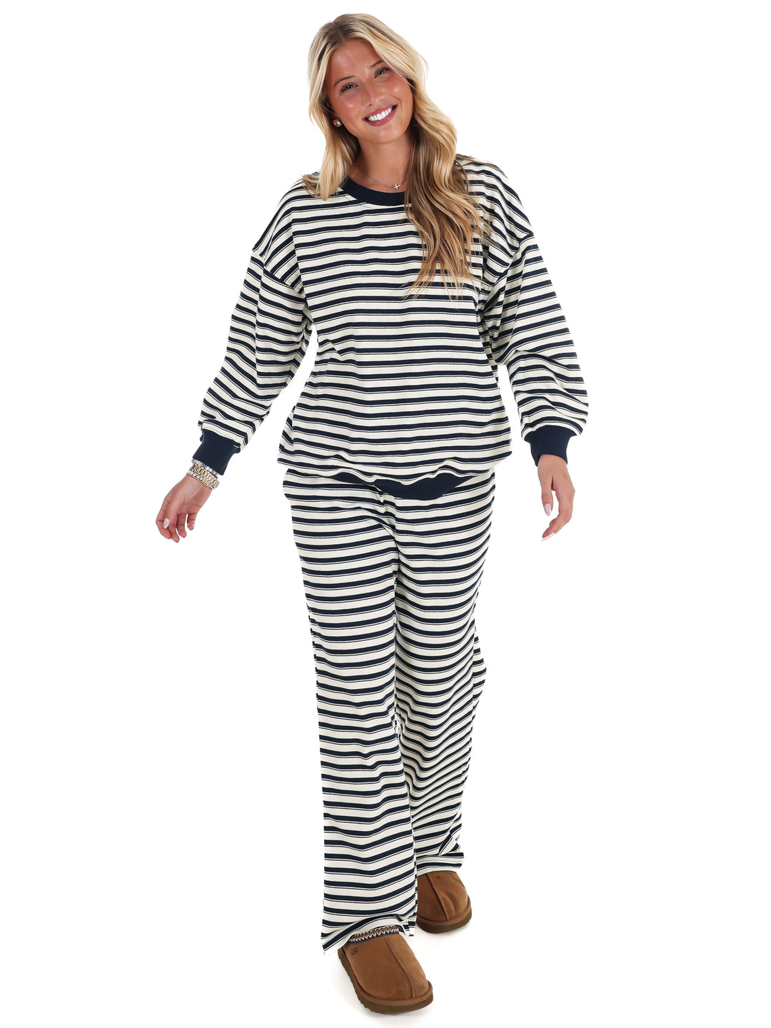 Chill Mode Stripe Two Piece Set