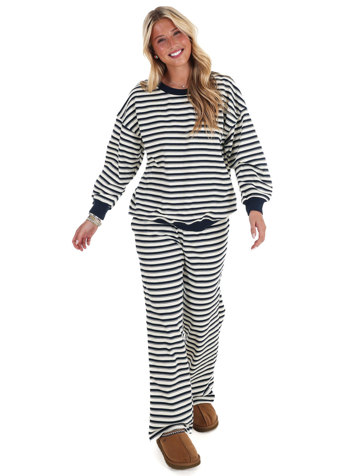 Chill Mode Stripe Two Piece Set