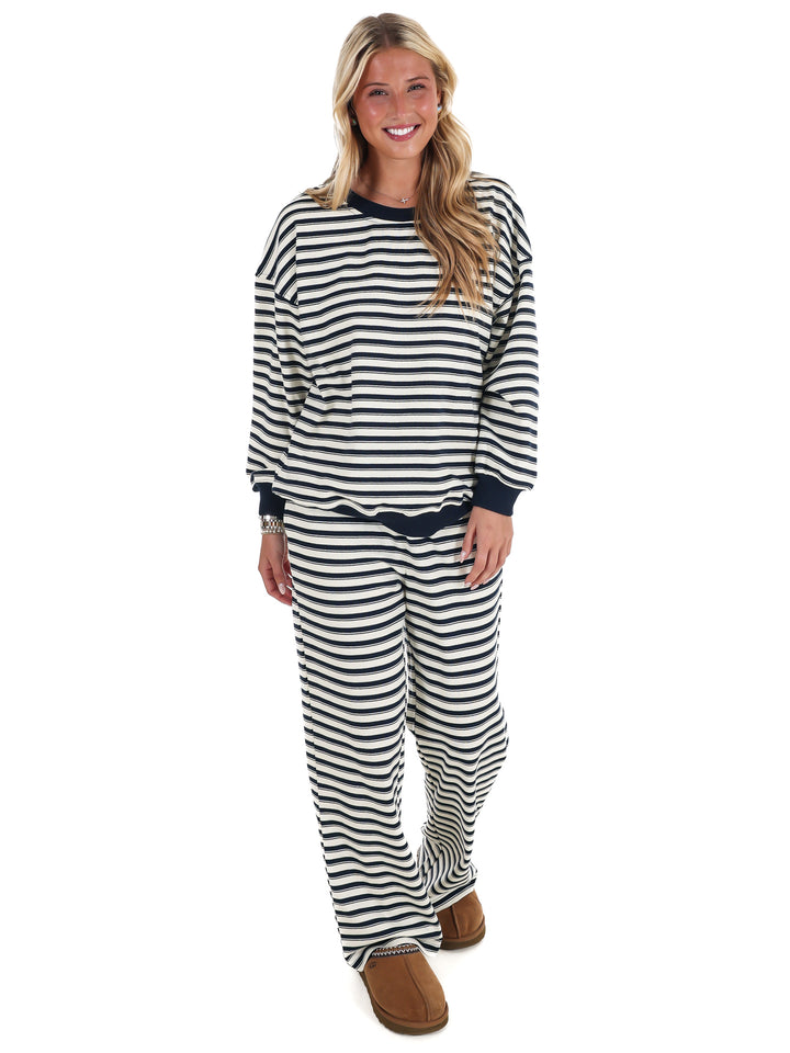 Chill Mode Stripe Two Piece Set