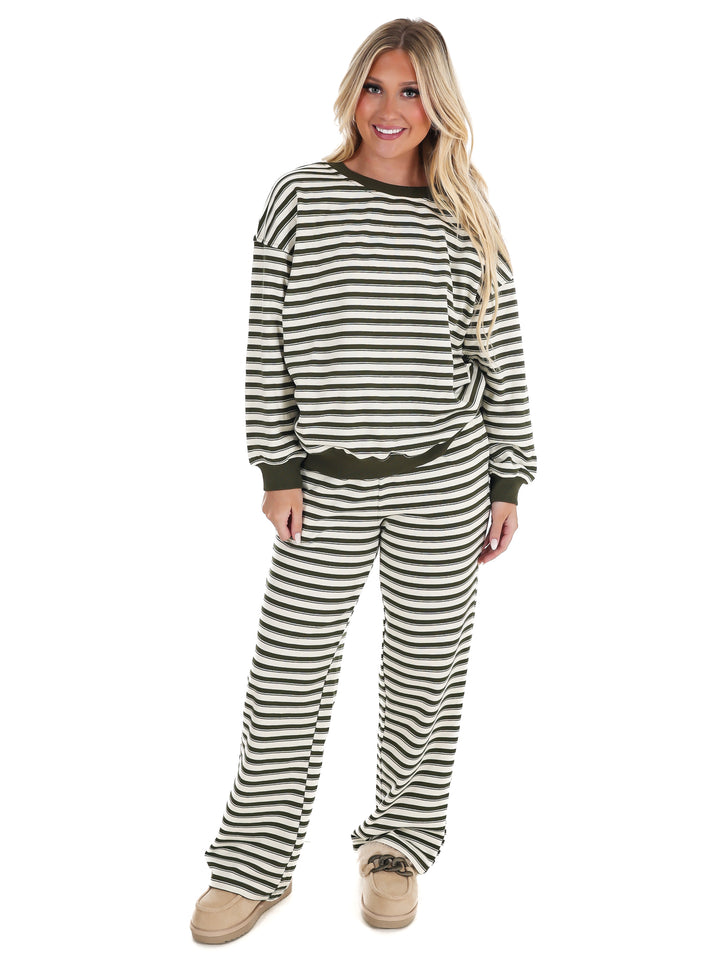 Chill Mode Stripe Two Piece Set