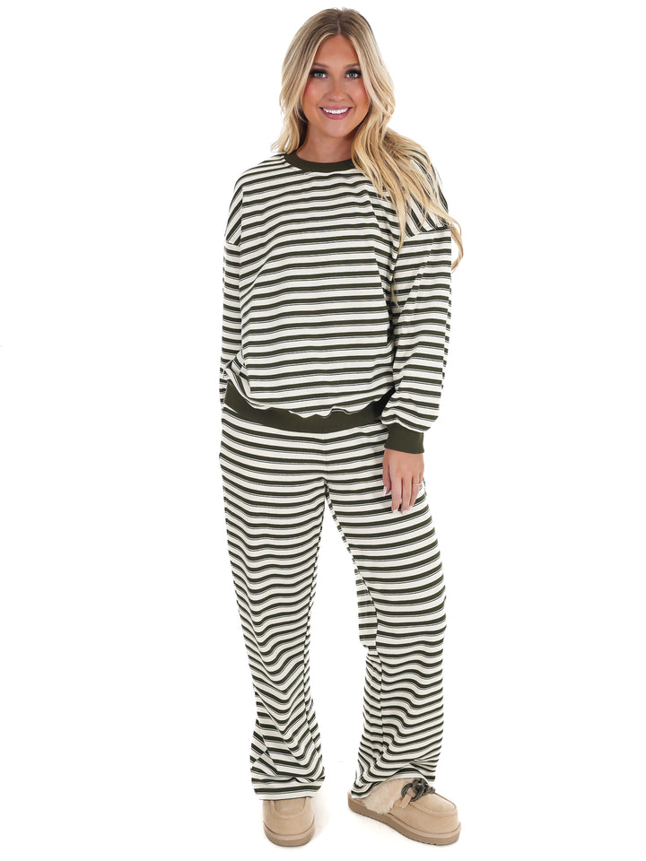 Chill Mode Stripe Two Piece Set