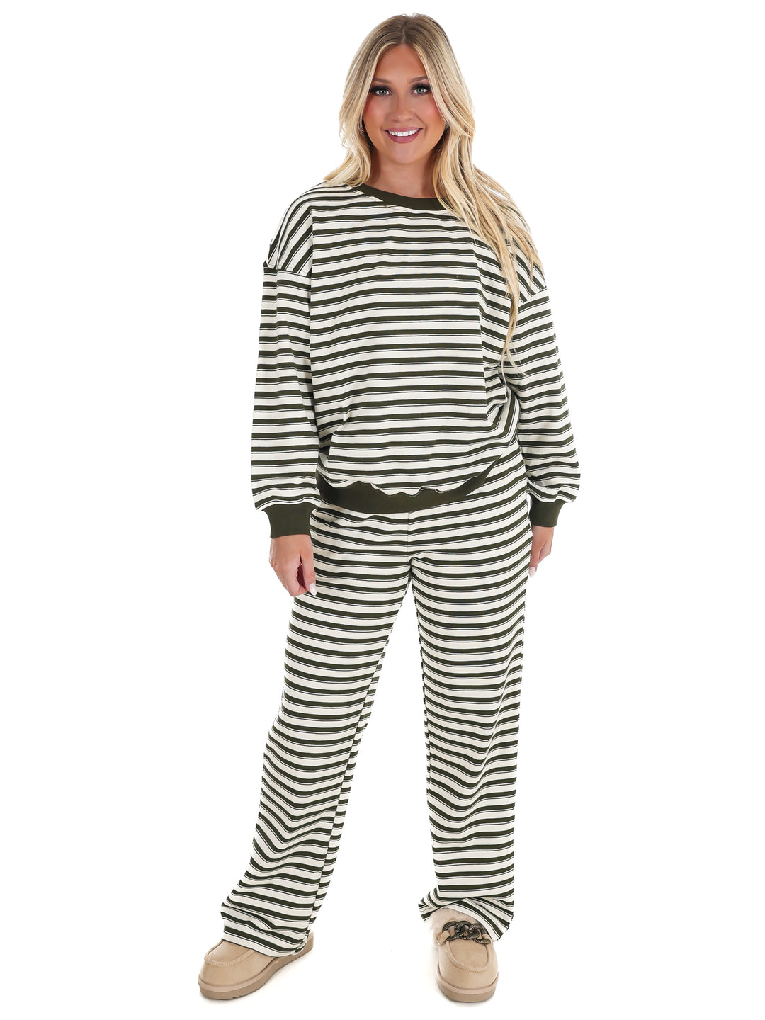 Chill Mode Stripe Two Piece Set