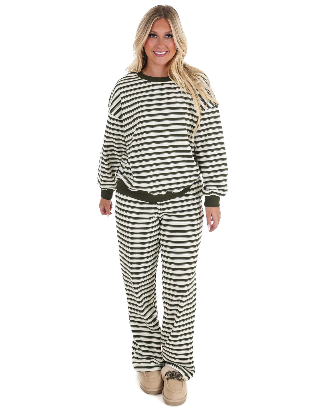 Chill Mode Stripe Two Piece Set