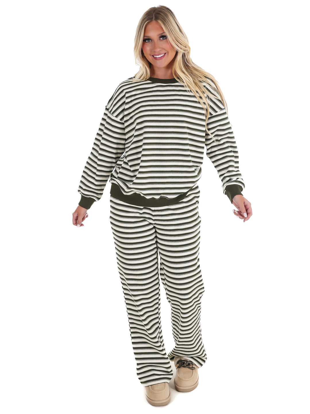 Chill Mode Stripe Two Piece Set