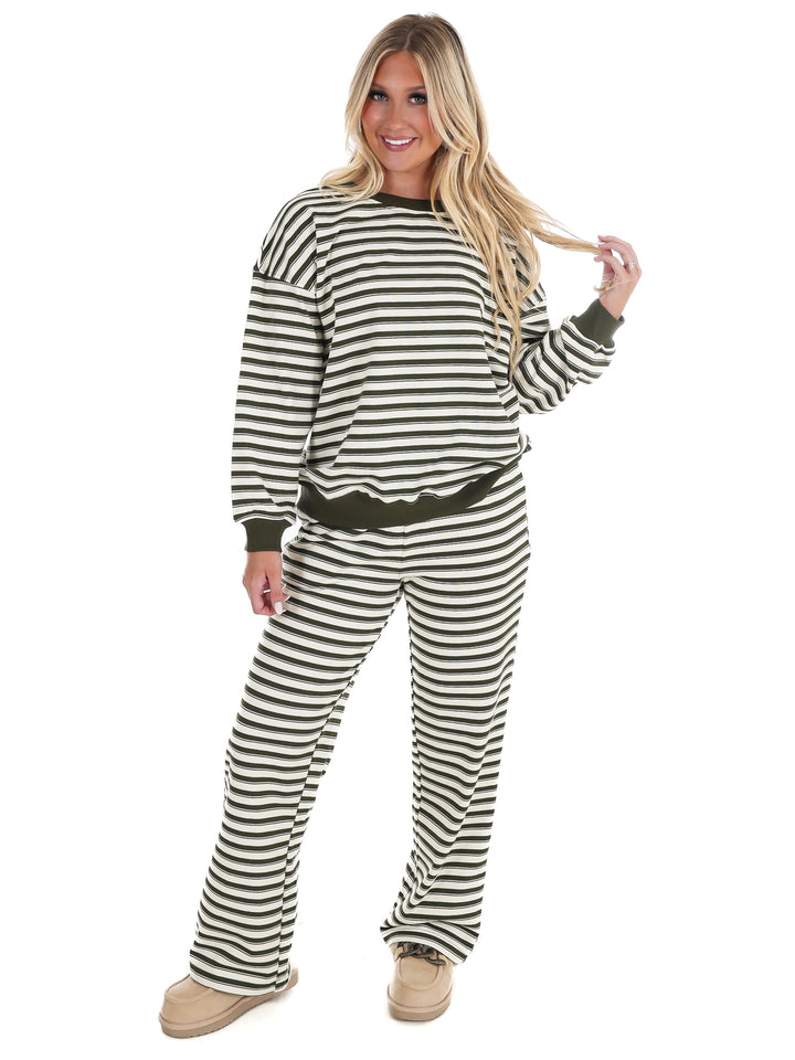 Chill Mode Stripe Two Piece Set