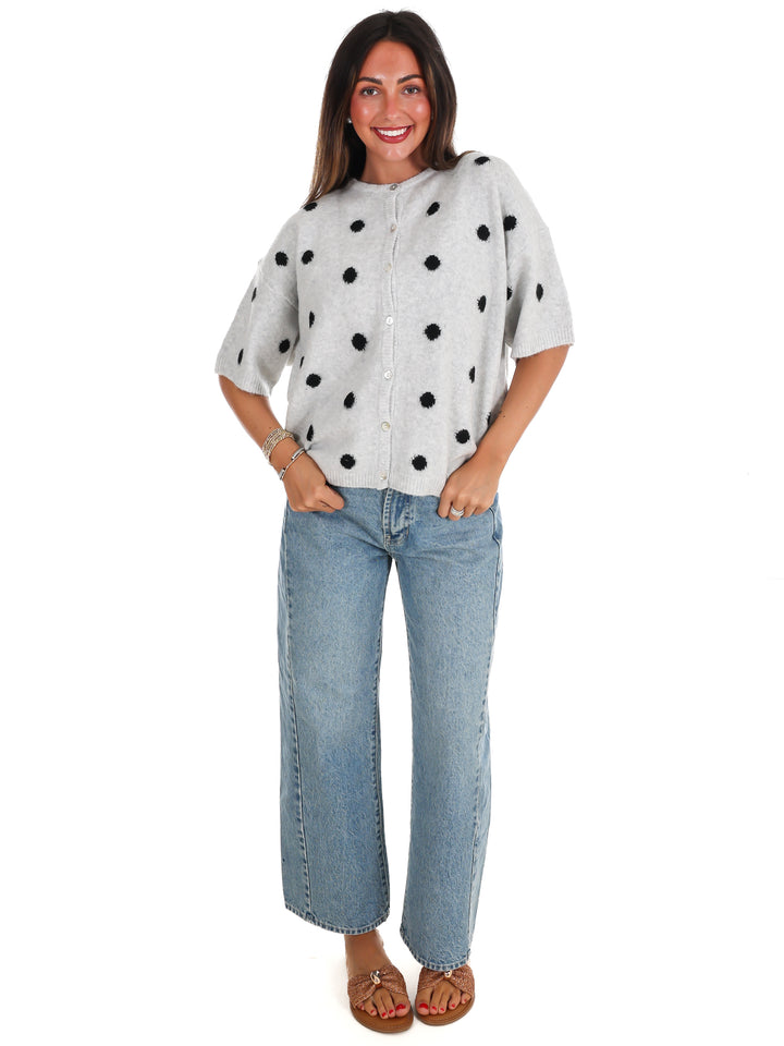 Cozy Corner Polka Dot Cardigan