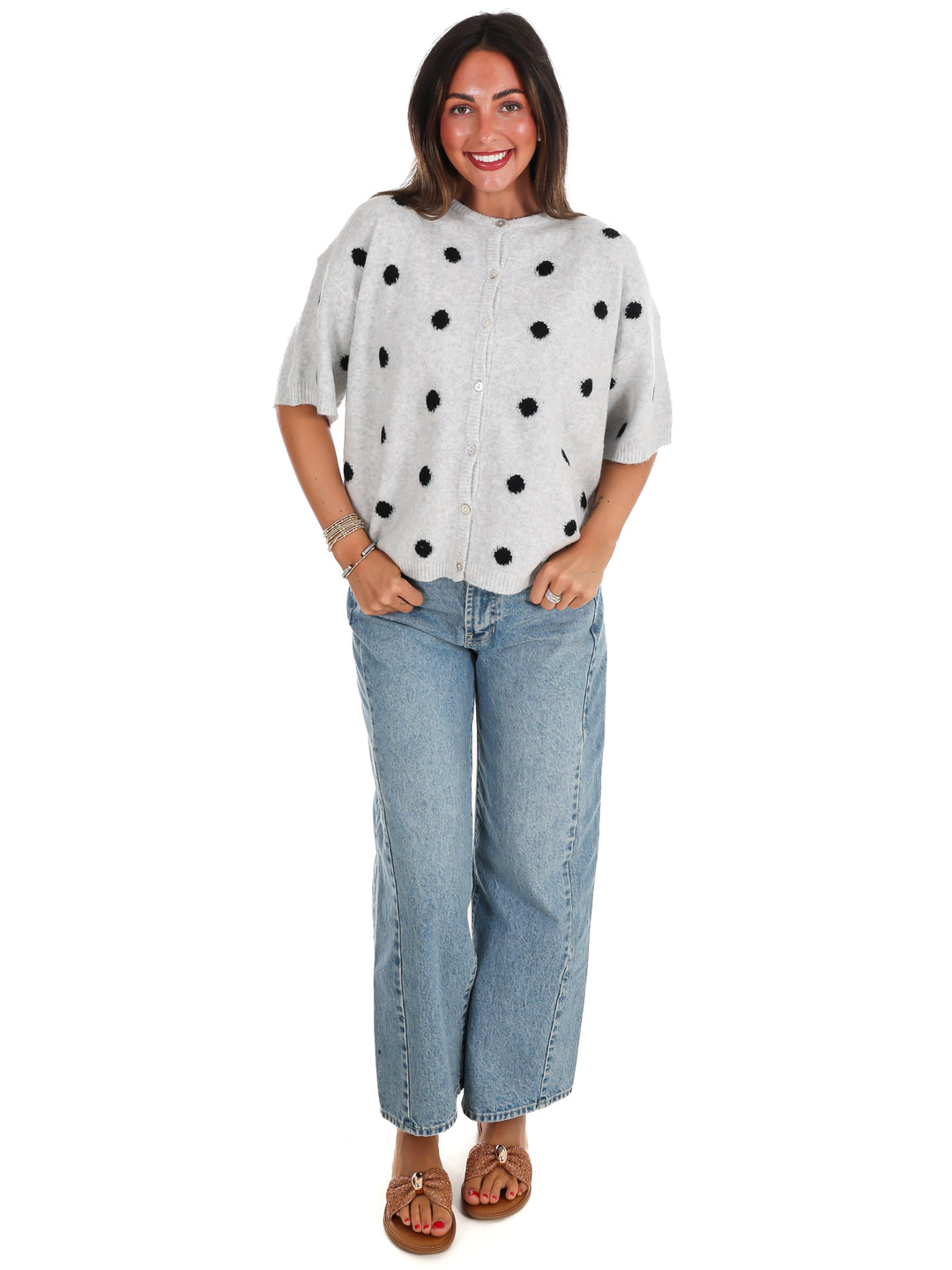 Cozy Corner Polka Dot Cardigan