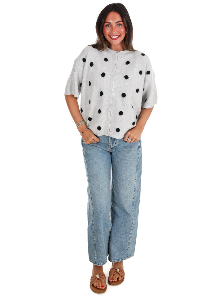 Cozy Corner Polka Dot Cardigan
